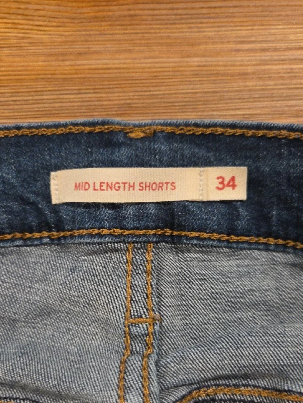 Levi Classic Dark Blue Denim Women's Shorts 4